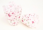 Muffin Tulip paper cup 24 pieces, pink roses